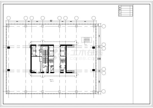 某三十七层办公楼安防布置电气设计CAD图纸-图二