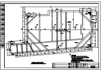 某地下轨道交通风亭及出入口围护设计cad图_出入口围护设计-图一