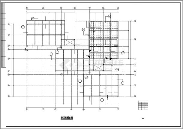 武夷山市恒阳路某3层框架结构幼儿园全套结构设计CAD图纸-图一