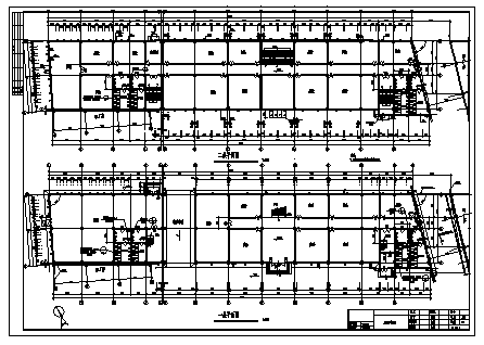 办公楼设计_某市四层包装办公楼建筑施工cad图,含毕业设计-图二