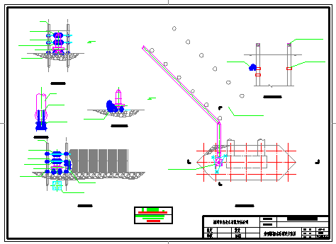 广东某自来水厂增产扩容船型格栅水泵工艺cad设计图纸_图1