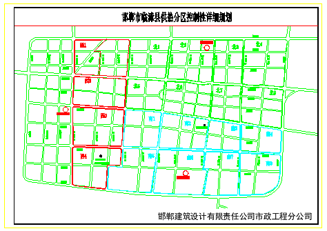 邯郸市某县城综合管网控制性详细规划cad设计图纸-图二