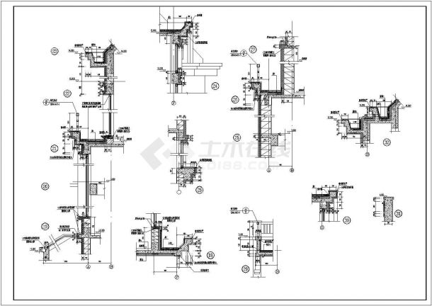 某多层框架结构叠拼别墅设计cad全套建筑施工图（带效果图）-图一