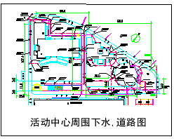 江苏省某厂区给排水总图与电缆沟cad设计施工图-图一