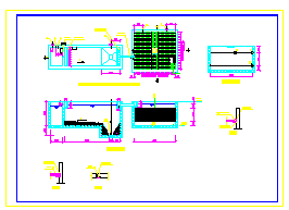 某13吨生化法中水处理系统cad设计图_图1