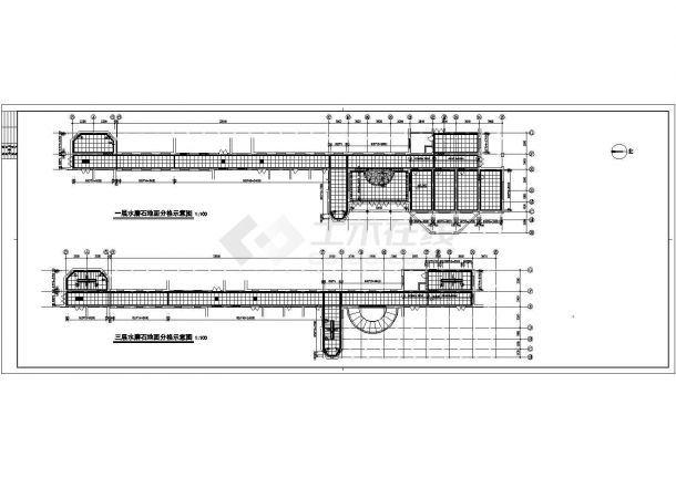 连云港幼儿园三层教学楼规划设计建筑施工cad图，共十四张-图一