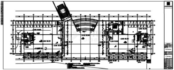 中建·梅溪湖中心项目地下一层放大平面图CAD图.dwg-图二