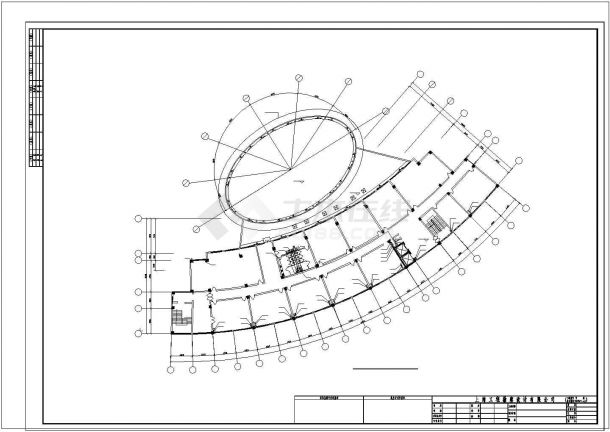 某12000平方米九层办公楼给排水设计施工CAD图纸-图一
