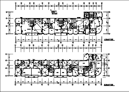 九亭某小区商住楼电气系统设计施工cad图纸_图1