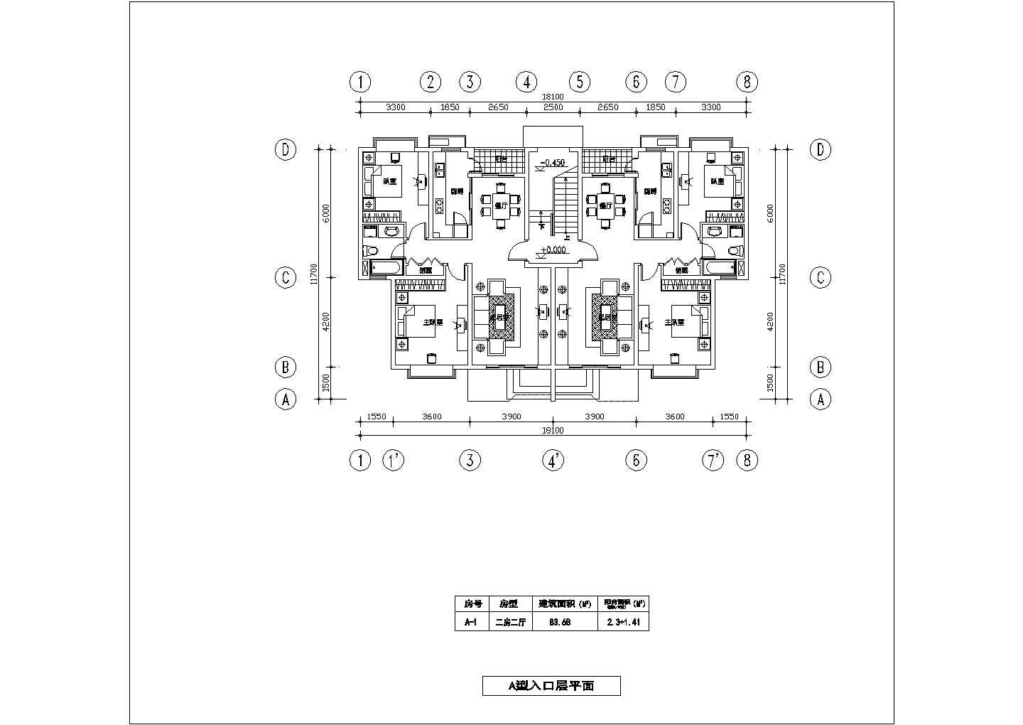 多层欧式住宅楼建筑CAD布置图