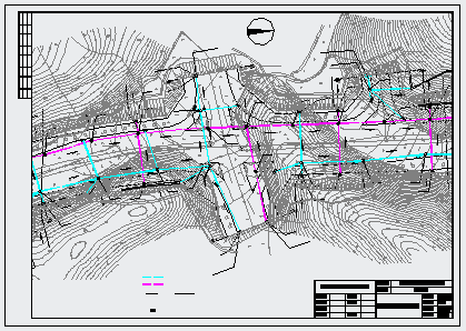 某工业园工业道路给排水全套设计cad图纸_图1