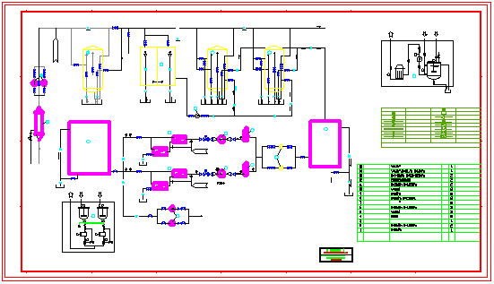 某电厂锅炉水处理cad设计施工图纸_图1