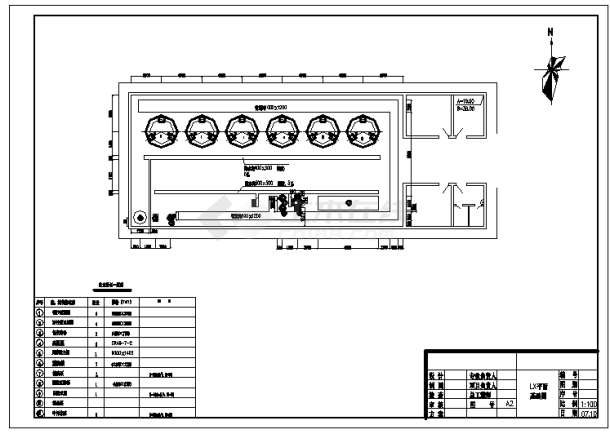 某化水站水处理施工cad设计图纸-图二