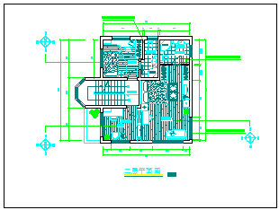 二层带花园别墅装修设计CAD施工图-图一