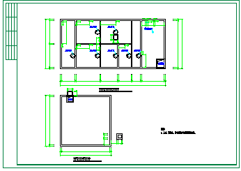 水解酸化-接触氧化工艺全套cad设计图纸_图1