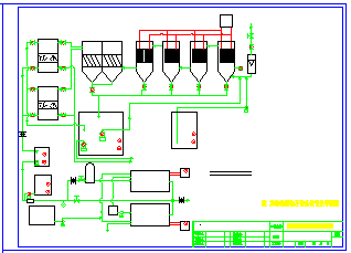 循环水零排放水处理工程cad设计图纸_图1