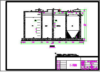 某污水处理厂全套cad施工设计图纸-图二