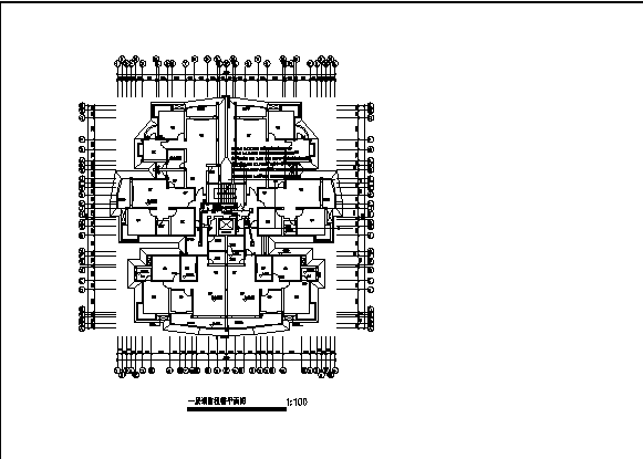 某凤山小区小高层住宅楼电气系统设计施工cad图纸_图1