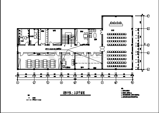 某消防站全套电气系统设计施工cad图纸（含说明）-图二