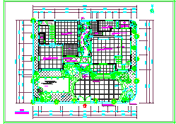 海景花园三层别墅装修设计CAD图-图二