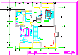 豪华别墅室内装饰设计CAD施工图