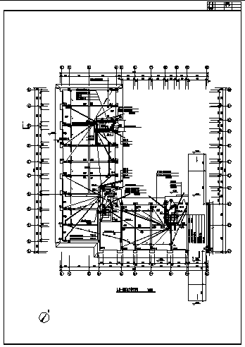 秦皇岛某多层住宅楼电气系统设计施工cad图纸-图二