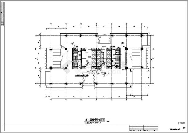 超高层办公楼给排水初步设计CAD图纸-图一