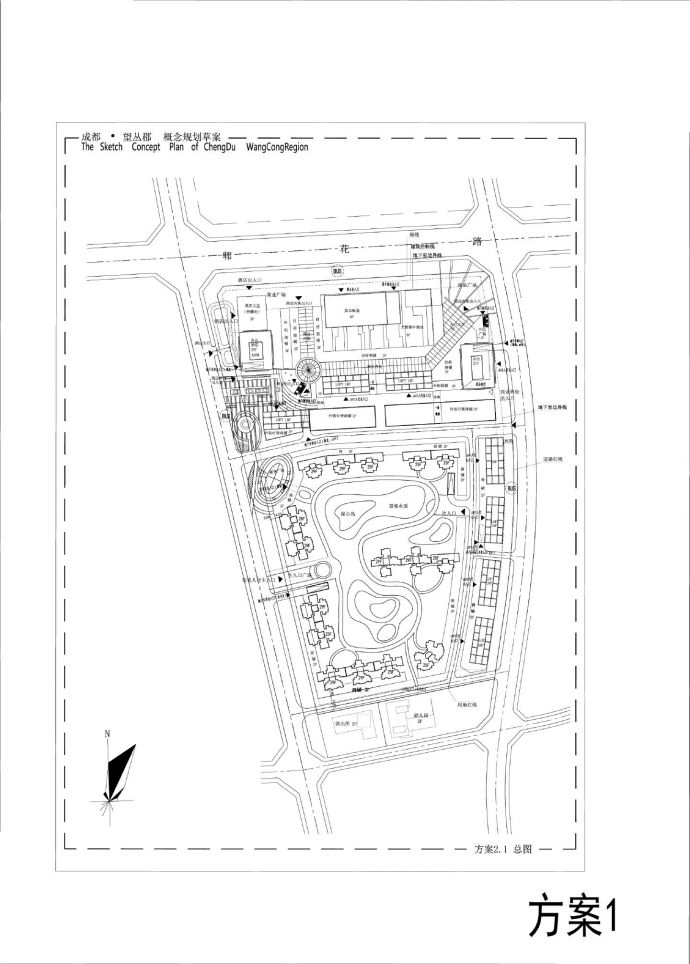 成都·望丛郡概念规划草案0905 花样年方案总图CAD图.dwg_图1