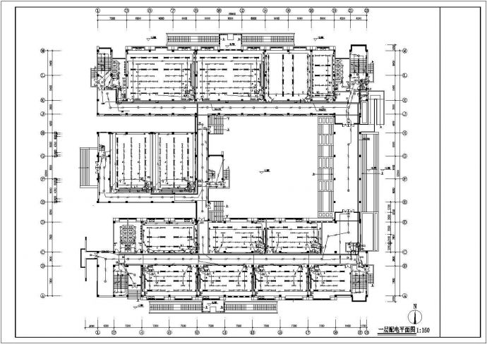 17289㎡高等学校五层教学楼完整电气施工图纸（含设计说明）_图1