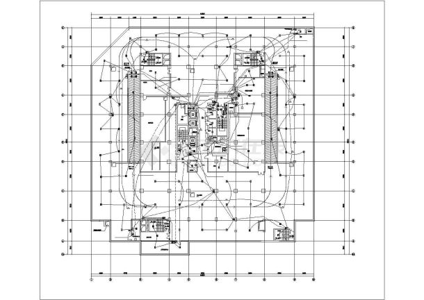 某高层办公楼消防报警系统CAD设计图-图一