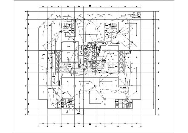 某高层办公楼消防报警系统CAD设计图-图二