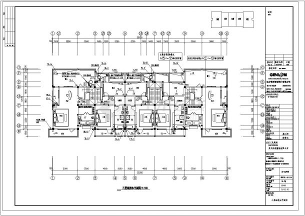 某地三层办公楼给排水设计cad全套施工图（含设计说明）-图二