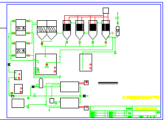 某循环水零排放水处理工程cad设计图-图一