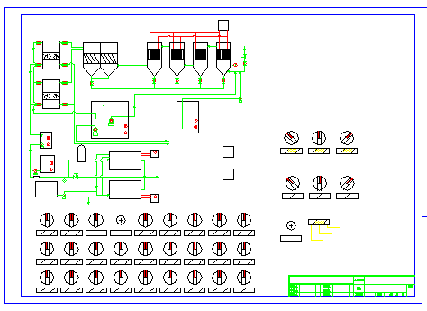 某循环水零排放水处理工程cad设计图-图二