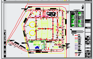 某氧化沟工艺全套cad设计施工图纸（3.5万吨）_图1