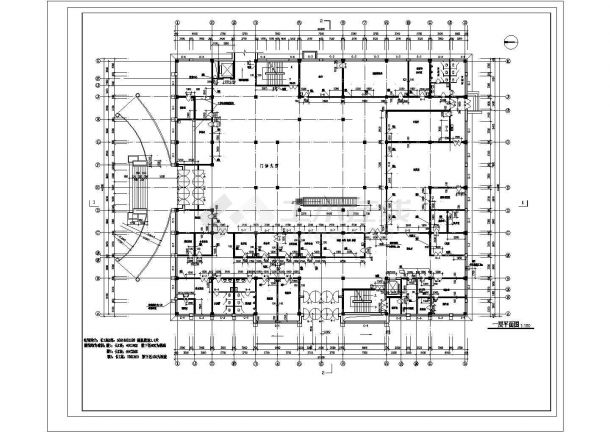 某城市中心医院平面建筑设计规划参考图-图二