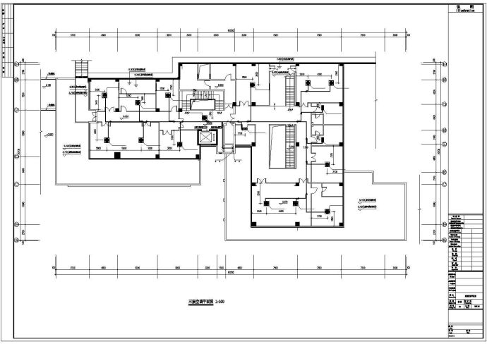 佛山某4530㎡地上五层办公楼通风空调设计cad全套施工图（含设计说明）_图1