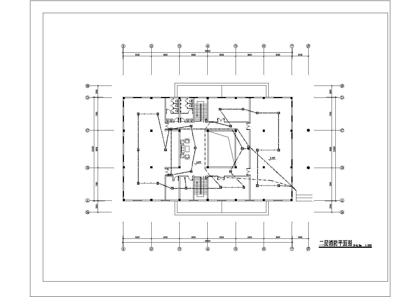 某地小型俱乐部电气CAD设计图