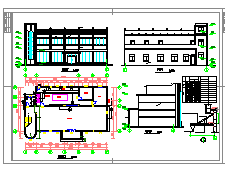 某食堂全套建筑施工CAD设计图纸-图二