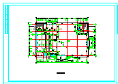 三层食堂建筑设计CAD施工图纸-图二