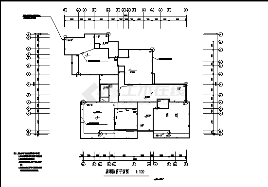 宿迁某高层商住楼电气系统设计施工cad图纸-图一