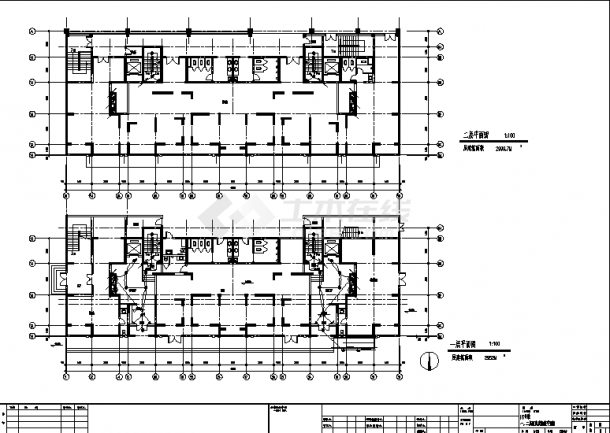 某两栋高层及两层会所住宅电气系统设计施工cad图纸-图二