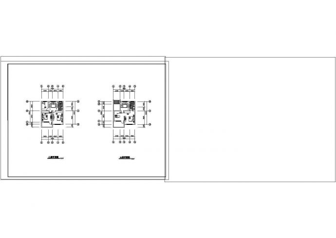 某徽派风格别墅CAD建筑方案设计图纸_图1