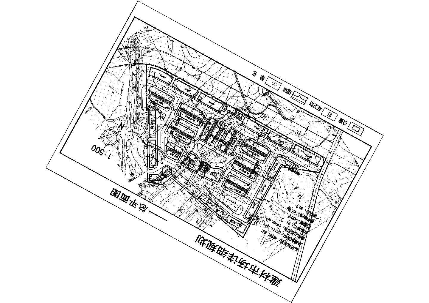 某48951.5平米建材市场详细CAD建筑设计规划总平面图