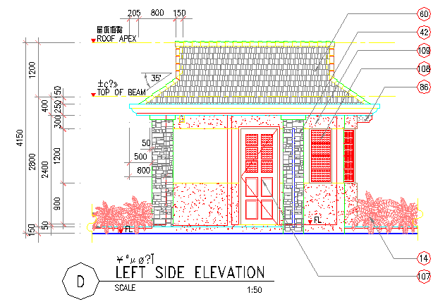 某小区公共公厕CAD设计施工图纸_图1