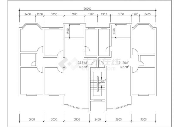 乌鲁木齐市泰寓花园小区经典实用的平面户型设计CAD图纸（共36张）-图一
