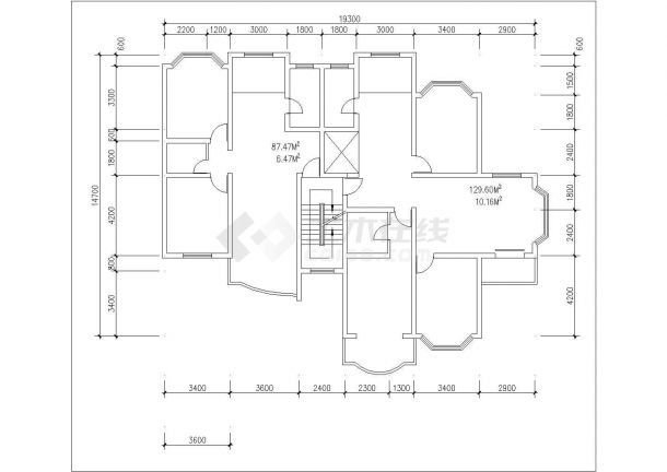 乌鲁木齐市泰寓花园小区经典实用的平面户型设计CAD图纸（共36张）-图二