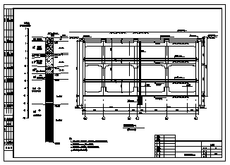某地铁车站深基坑围护结构设计cad图_深基坑围护设计-图二