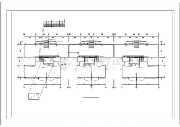 大同市人民路某小区三栋11层框架结构建筑设计CAD图纸（含效果图）-图一