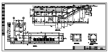 某地下出入口工程主体结构施工cad图_出入口主体结构施工